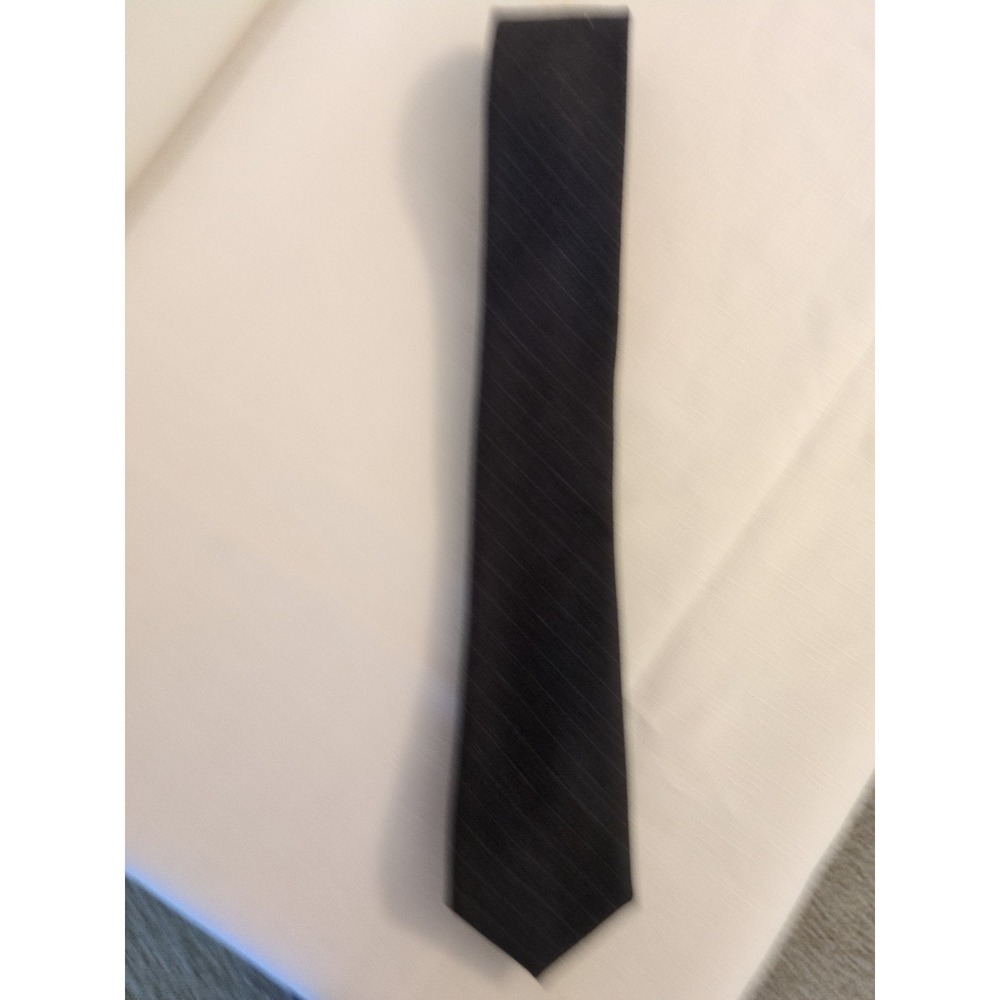 J. CREW Dark Gray Muted Plaid 2 1/2 In Wide  100% Wool Tie Made In USA